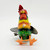 Unknown Vintage Tin Litho Rooster Windup Toy, brightly painted colorful tin rooster with wings, tail, and foot detailing, designed as a vintage windup mechanical toy.