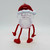 Christmas Santa Claus Candy Surprise Rubber Bendy Plastic Ornament