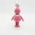Spin Master 2008 Yo Gabba Gabba 3.75" Foofa PVC Toy Figure, pink character with a teardrop-shaped nose and flower-like decorations on head.