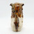 Unknown Vintage Ceramic 7.5" Chinese Guardian Lion Foo Dog Shishi Dog Figurine, decorative ceramic sculpture of a traditional Chinese guardian lion with detailed features and glazed finish.
