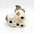 Unknown Vintage Ceramic 7.5" Chinese Guardian Lion Foo Dog Shishi Dog Figurine, front view of the ceramic figurine with detailed features and openings for placement.