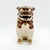 Unknown Vintage Ceramic 7.5" Chinese Guardian Lion Foo Dog Shishi Dog Figurine, detailed ceramic sculpture of a fierce guardian lion with intricate facial features and decorative mane.