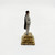 Unknown Vintage President Franklin Delano Roosevelt 2-inch plastic figure, side view showing detailed painted features and vintage style, mounted on a small wooden base.
