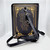 Sleepyville Critters Teary Alice Mini Backpack in Vinyl – Enchanting ‘Alice in Wonderland’ Design by Sleepyville Critters, featuring a black and gold ornate design with a quote, durable strap, perfect for Disney lovers.