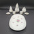 Royal Norfolk Miniature Porcelain Tea Set For Two - Rose