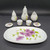 Royal Norfolk Miniature Porcelain Tea Set For Two - Morning Glory Flowers