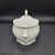 Vintage White Sugar Bowl With Scalloped top