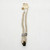 Unknown Braided Necklace With Skull Pendant, cream-colored braided necklace featuring a decorative skull pendant and beads, ideal for fashion jewelry or gothic accessories.