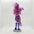Monster High 2015 Welcome to Monster High Ari Hauntington Doll, loose doll with purple and pink curly hair, fashionable purple dress with silver chains, and blue lace-up boots.