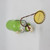 Enesco 1981 Kersten Bros Happy Pop's Day Green Bottle Ceramic Figurine, vintage collectible green ceramic bottle with a figurine of a man, officially licensed by Enesco.