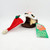 New Design Christmas Door Knob Cover - Owl, plush owl door knob cover wearing a red Christmas hat with white pompom on a white background.