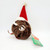 New Design Christmas Door Knob Cover - Owl, a plush owl-shaped door knob cover with a Santa hat, perfect for holiday decoration.