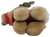 Underside of vintage McDonald’s reindeer plush ornament showing fabric condition