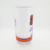 Getty NCAA Big East Basketball Glass Tumbler - Vintage Syracuse Collector's Item, transparent glass tumbler with orange and blue team logo and design.