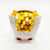 McDonald's Happy Meal toy of 1989 Small Fries “Fry Bot” from Series 2 Galactic Robot Changeables.  "Fry Bot" is a small French fry that transform into a small robot. The series contains 8 different Food Changeables Galactic Robots and was available May 19-June 15, 1989.