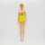 Mattel 2019 Barbie Wearing Yellow Bathing Suit With Hearts