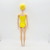 Mattel 2019 Barbie Wearing Yellow Bathing Suit With Hearts