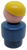 Fisher-Price Original Little People Caucasian Blue Boy with Yellow Baseball Hat Sideways