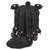 Pacific Giftware Medusa 9-inch Stuffed Plush that is black with grey face and arms with red eyes purple cheeks and nose with black snake hair rear view
