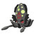Hellion the Kraken 6-inch Plush that is grey face with green spots on head with red eyes side view