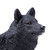 Safari Ltd toy figure of a black wolf. A color variation of the gray wolf