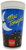 McDonald's 1987 Mac Tonight promotional cup with Coca-Cola to promote McDonald's being open later at night.  The cup features Mac the moon man in the sky above the city back drop. View of Mac and Coca-Cola logo