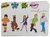 Swanson Fun Feast 1999 Cartoon Network Scooby-Doo! sticker set 6 of 6.  The set includes Shaggy, Scooby-Doo, Fred, Wilma and Daphne with 4 other words and a blank to write your own.  States on the back that you can use these to decorate your lunchbox. view of front