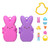 The PEEPS brand goes micro with Polly Pocket in these adorable partnership compacts with Polly and PEEPS dolls! The iconic PEEPS treat exteriors open to bunny wonderlands with themed details and activities. There's so much to do the set includes a Polly doll and 6 PEEPS themed accessories like a basket for egg hunting and carrots to feed bunnies!