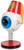 Accoutrements Dashboard Eyeball Wiggler, a novelty toy featuring a large eyeball with a spring base, red cap, yellow tassel, and colorful facial details.