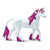 All unicorns are quiet creatures, but the pink unicorn represents the spirited branch of the family. Their bright-colored manes and been passed from generation to generation, along with their desire for journeys and adventures.