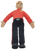 Spin Master 2003 The Wiggles 15-inch tall singing and talking Murray doll.  Murray is wearing red shirt with The Wiggles on it and his pants are black with red stripe down the side.