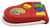 Disney activities to go pocket piano featuring baby Goofy.  The toy features 3 piano keys that ring bells and a slide musical note that spins baby Goofy.  The yellow key has Minnie Mouse, blue key has Mickey Mouse and the green key has Pluto.