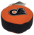 Fanatics 2000 talking smashers bean bag puck of the NHL's Philadelphia Flyers.  The puck is 3.5-inches wide and 1.25-inches thick Flyers on one side and the Flyers Logo on the opposite side.