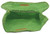 Hasbro 1987 Glo Friends - Glo Bookbug's Sleeping Bag, open green fabric sleeping bag with orange zipper detailing.