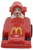 McDonald's Happy Meal toy of Ronald McDonald red race car from the 1988 Turbo Mac series of pullback cars.  The race car is red with McDonald logo on hood and Ronald McDonald from the shoulders up.  The series contained 4 different cars with different McDonaldland characters at the wheel. McDonald's Happy Meal toy of Ronald McDonald red race car from the 1988 Turbo Mac series of pullback cars.  The race car is red with McDonald logo on hood and Ronald McDonald from the shoulders up.  The series contained 4 different cars with different McDonaldland characters at the wheel.