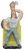 JusToys 1999 WWF WWE Al Snow with head poseable bendable collectible figure.  The 4-inch tall figure has Al Snow wearing grey pants, black shoes, a white t-shirt that says J.O.B. Squad 1-2-3-4-Life.  The figure comes with his signature head that he would carry.