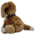 AVON 1990 Baby Bernard personalized plush brown and white puppy.  Bernard is wearing a barrel shaped tag with I Love You and stands 9-inches tall.