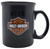 Hallmark 2013 Harley-Davidson Black Ceramic Coffee Mug, black mug featuring Harley-Davidson logo and text design.