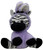 KellyToy Easter Bunny Zebra 12" Plush, a soft plush toy featuring a zebra with black and white stripes, purple accents, and zebra ears, designed as a cute Easter-themed stuffed animal.