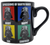 Silver Buffalo 14 oz. ceramic mug featuring Star Wars Darth Vader expressions on opposing sides of the black mug.  The mug is microwave and dishwasher safe. Silver Buffalo 14 oz. ceramic mug featuring Star Wars Darth Vader expressions on opposing sides of the black mug.  The mug is microwave and dishwasher safe.