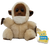 Vintage 1976 Dakin Bean Bags Magpie Monkey #28-3406.  The 6-inch tall monkey is filled with ground nutshell and recommended for ages 3 and up!.  Magpie is light brown fur and dark brown face, ears, hands and feet.