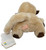 Dakin Bean Bags 1976 Magpie Monkey Plush With Tag, rear view of a beige plush monkey with brown paw and ear details, visible tags including product and safety information.
