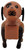 Fisher-Price Original Little People #915 Play Family Farm Dog / Spot, vintage dog figure from 1973-1974 with orange body, black ears, and face details.