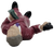 Dick Tracy's Pruneface, played by R. G. Armstrong 3.25-inch tall PVC figure. Pruneface is a deformed crime boss who becomes one of Caprice's minions. He is wearing his maroon suit, white shirt, purple tie and holding a pistol in right hand and money in the other hand.