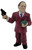 Applause 1990 Disney Dick Tracy Pruneface 3.25-inch PVC Figure, vintage villain character from the Dick Tracy comic and film, detailed with a menacing expression, gun, and trench coat.