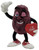 Applause California Raisins 1988 California Raisins Valentines Day I'm Yours Figure, a cartoon raisin character holding a red heart with 'I'M YOURS' written on it, winking and showing a playful expression.