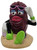 Applause California Raisins 1988 California Raisins Fun In The Sun Sun Tan Girl Figure, a colorful resin figurine of a raisin girl wearing sunglasses, with blue eyeshadow, large lips, and lounging on a sandy base.