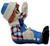 MacMillan Inc. 1988 Raggedy Ann and Andy PVC Toy Figure, collectible doll featuring Raggedy Ann and Andy in colorful checkered outfits with a hat and playful pose.