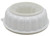 Tupperware Vintage Tupperware Jel-Ring Mold 3-Piece Speckled White, vintage white speckled silicone gel ring mold with three interconnected rings for desserts or jellies.