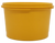 Vintage Tupperware Servalier canister #812-63 in "Harvest Gold" also known as "Golden Harvest" with wreath design.  The key feature of the canister is the airtight lid with single press in the middle needed.